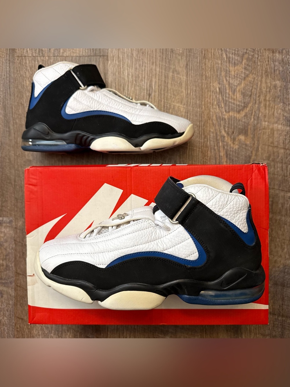 Nike Air Penny 4 IV OG Orlando 2017 Home Magic White Blue Black